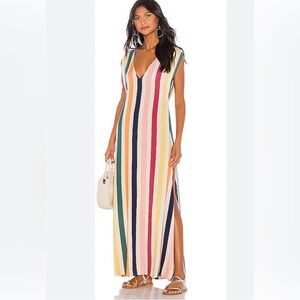 Tularosa Multicolor Striped Maxi Dress